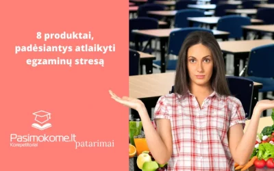 8 produktai padėsiantys atlaikyti egzaminų stresą